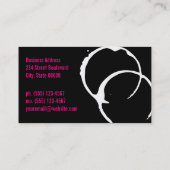 Wijngordijnen (zwart) visitekaartje (Achterkant)