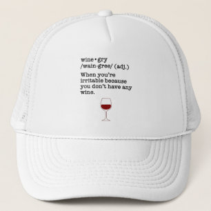 Wijngry Funny Wine Lover Definition Trucker Pet