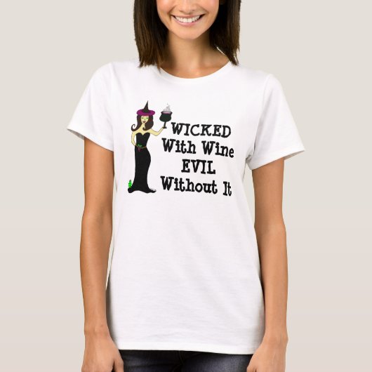 Wijnheek: Wijn, kwaad zonder wijn T-shirt (Voorkant)
