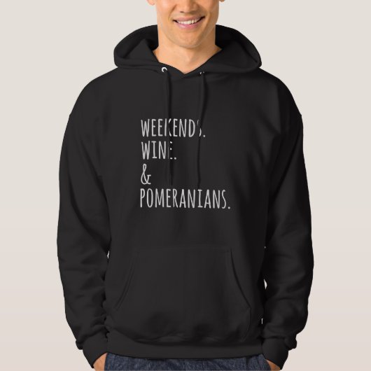 Wijnhout en pommeren hoodie (Voorkant)