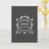 Wijnjaar Gerijpt tot Perfectie Aangepaste Geboorte Kaart (Gele Bloem)