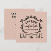 Wijnjaar Gerijpt tot Perfectie Aangepaste Geboorte Kaart (Voorkant / Achterkant)