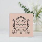 Wijnjaar Gerijpt tot Perfectie Aangepaste Geboorte Kaart (Staand voorkant)