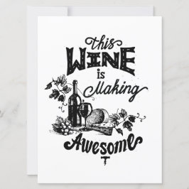 Wijnkaart voor vrienden feestdagenkaart