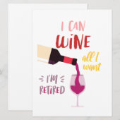 Wijnkaart voor vrienden feestdagenkaart (Voorkant / Achterkant)