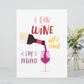 Wijnkaart voor vrienden feestdagenkaart (Staand voorkant)