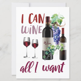 Wijnkaart voor vrienden feestdagenkaart