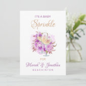 *~* Wijnkaas Baby SPRINKLE Douche Kaart (Staand voorkant)