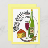 Wijnkaas en vrienden ouder kaart (Voorkant / Achterkant)