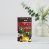 Wijnkaas Tafelscène Food Restaurant Italiaans Visitekaartje (Staand voorkant)