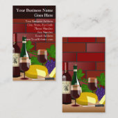 Wijnkaas Tafelscène Food Restaurant Italiaans Visitekaartje (Voorkant / Achterkant)