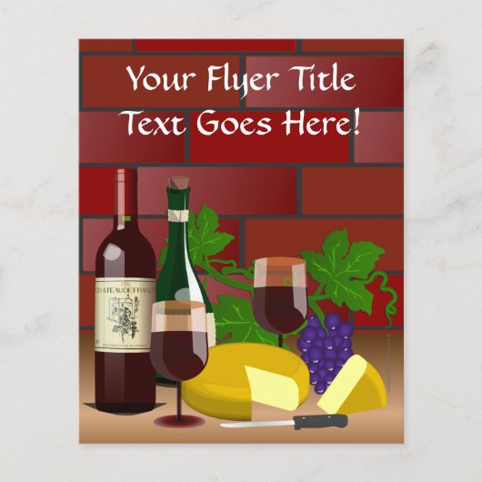 Wijnkaas tafelscheen flyer (Voorkant)