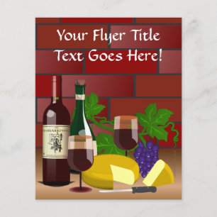 Wijnkaas tafelscheen flyer