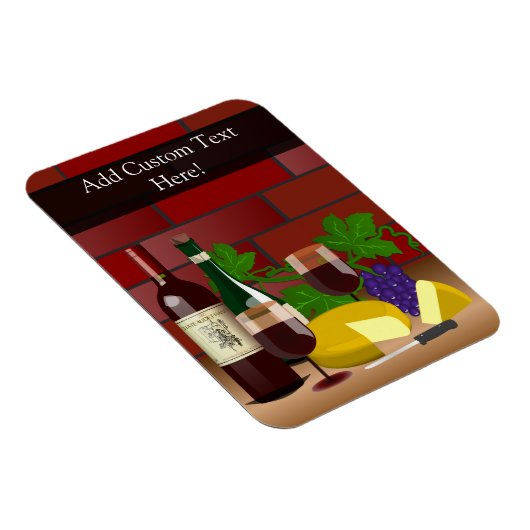 Wijnkaas tafelscheen magneet (Rechterzijde)