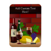 Wijnkaas tafelscheen magneet (Verticaal)