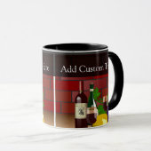 Wijnkaas tafelscheen mok (Voorkant rechts)