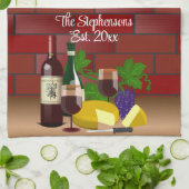 Wijnkaas tafelscheen theedoek (Gevouwen)