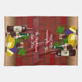 Wijnkaas tafelscheen theedoek (Horizontaal)