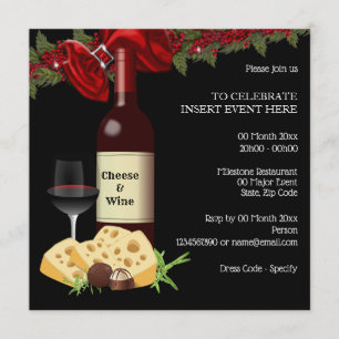 Wijnkaasfeestje familie vrienden cocktail kaart