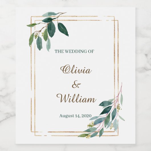 Wijnkabel personaliseren wijn etiket (Enkel label)