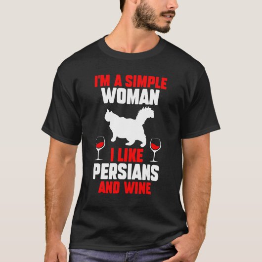 Wijnkat Persian T-shirt (Voorkant)