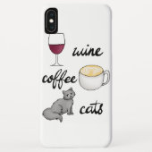 Wijnkatten Funny Cute Cartoon Case-Mate iPhone Case (Achterkant)