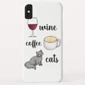 Wijnkatten Funny Cute Lover Case-Mate iPhone Case (Achterkant)