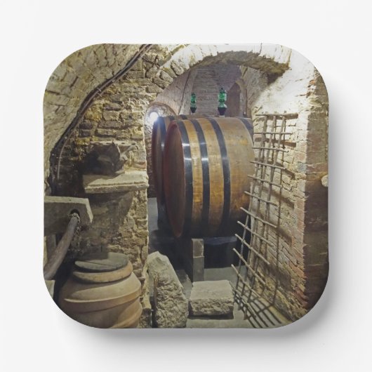 Wijnkelder Cocktail Bord (Voorkant)