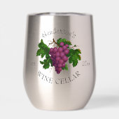 Wijnkelder Druiven Gepersonaliseerde Naam Home Win (Achterkant)