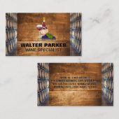 Wijnkelder en vaten visitekaartje (Voorkant / Achterkant)