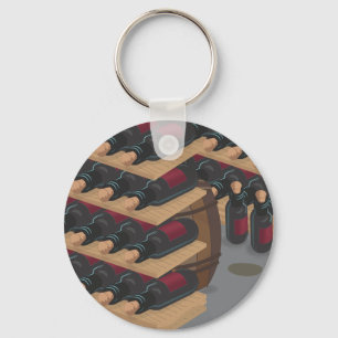 Wijnkelder Sleutelhanger