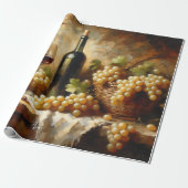 Wijnkelder Wijnmakerij Druiven Stilleven Cadeaupapier (Uitgerold)