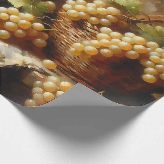 Wijnkelder Wijnmakerij Druiven Stilleven Cadeaupapier (Hoek)