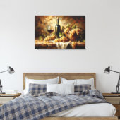 Wijnkelder Wijnmakerij Druiven Stilleven Canvas Afdruk (Insitu (Slaapkamer))
