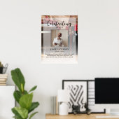 Wijnkenner viering van het leven foto rouwdienst poster (Thuiskantoor)