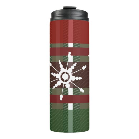 Wijnkeuken Initiaal met geplakt snoepkerst Thermosbeker (Voorkant)