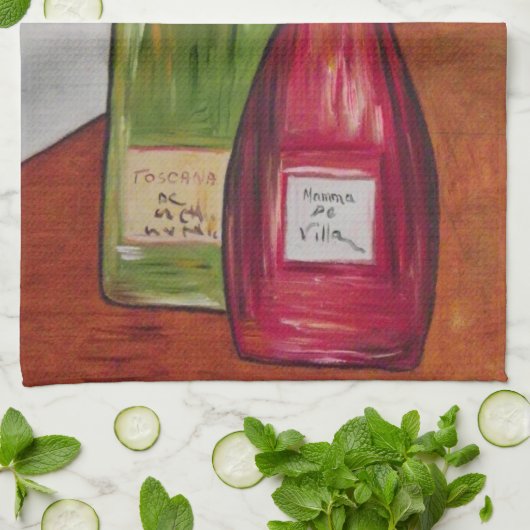 Wijnkeukenhanddoek! Theedoek (Gevouwen)