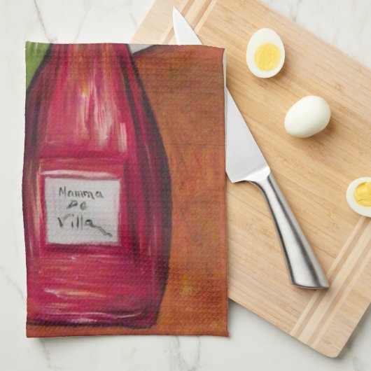 Wijnkeukenhanddoek! Theedoek (Quarter Fold)