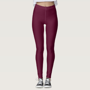 Wijnkleur Leggings