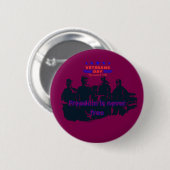 Wijnkleurige Freedom's Defenders Ronde Button 5,7 Cm (Voorkant /achterkant)