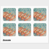 Wijnkoeling 2010 vierkante sticker (Vel)