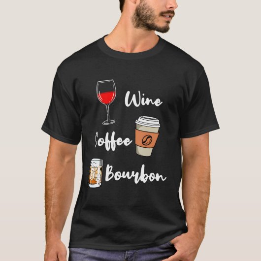 Wijnkoffie Bourbon T-shirt (Voorkant)