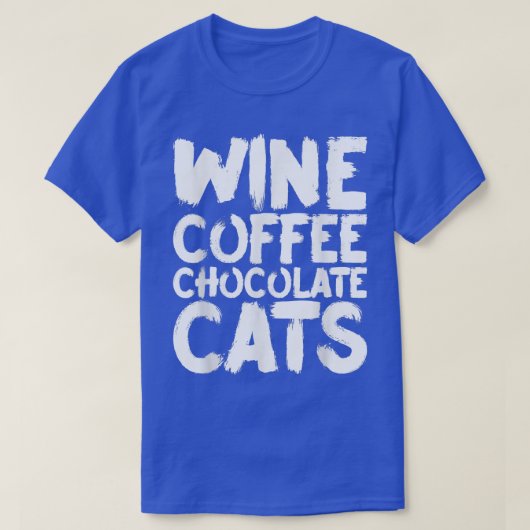 Wijnkoffie: Chocolade Cats T-shirt (Design voorkant)