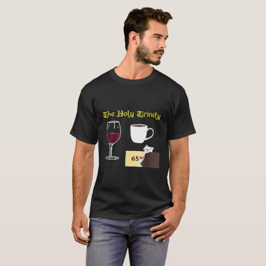 Wijnkoffiechocolade T-shirt (Voorkant volledig)