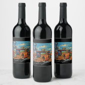 Wijnkunstlabel Wijn Etiket (Flessen)