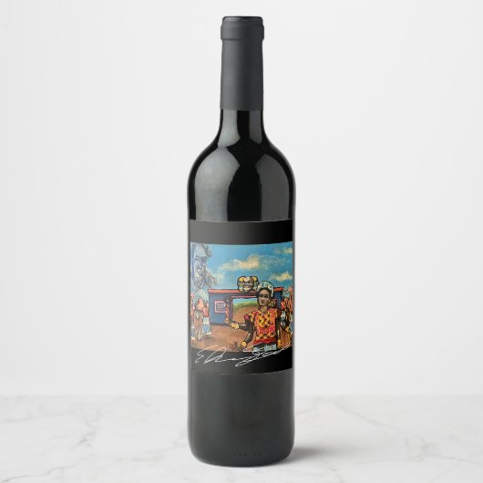 Wijnkunstlabel Wijn Etiket (Voorkant)