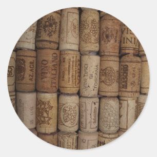 Wijnkurk Collectie Ronde Sticker