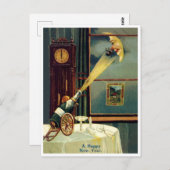 Wijnkurk die de maan bereikt briefkaart (Voorkant / Achterkant)