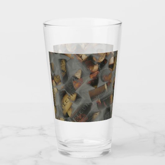 Wijnkurk Dry Ice Glas (Voorkant)
