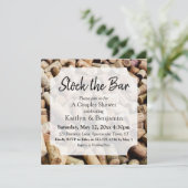 Wijnkurk foto, Stock de Bar Couples Douche Kaart (Staand voorkant)